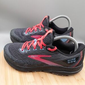 Brooks Shoes Womens Size 8.5 B Divide 3 1203681B057 Black Running Sneakers Flaws